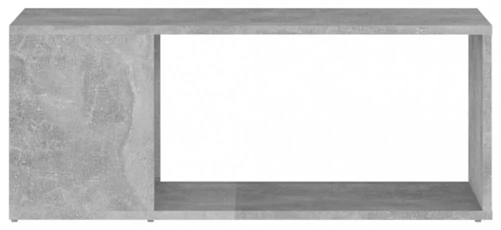 betonszürke szerelt fa TV-szekrény 80 x 24 x 32 cm