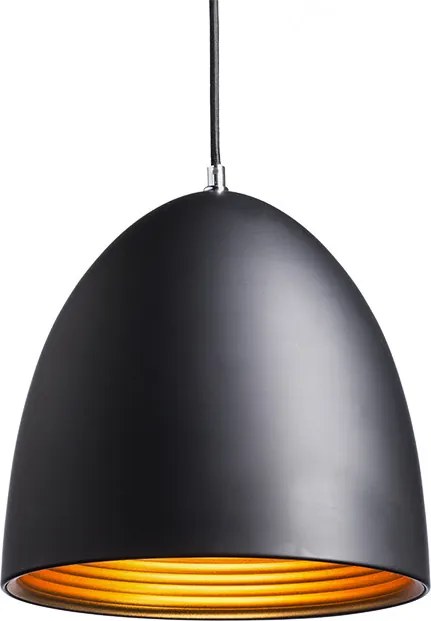RENDL CARISSIMA 30 závěsná matná černá/zlatá 230V E27 42W