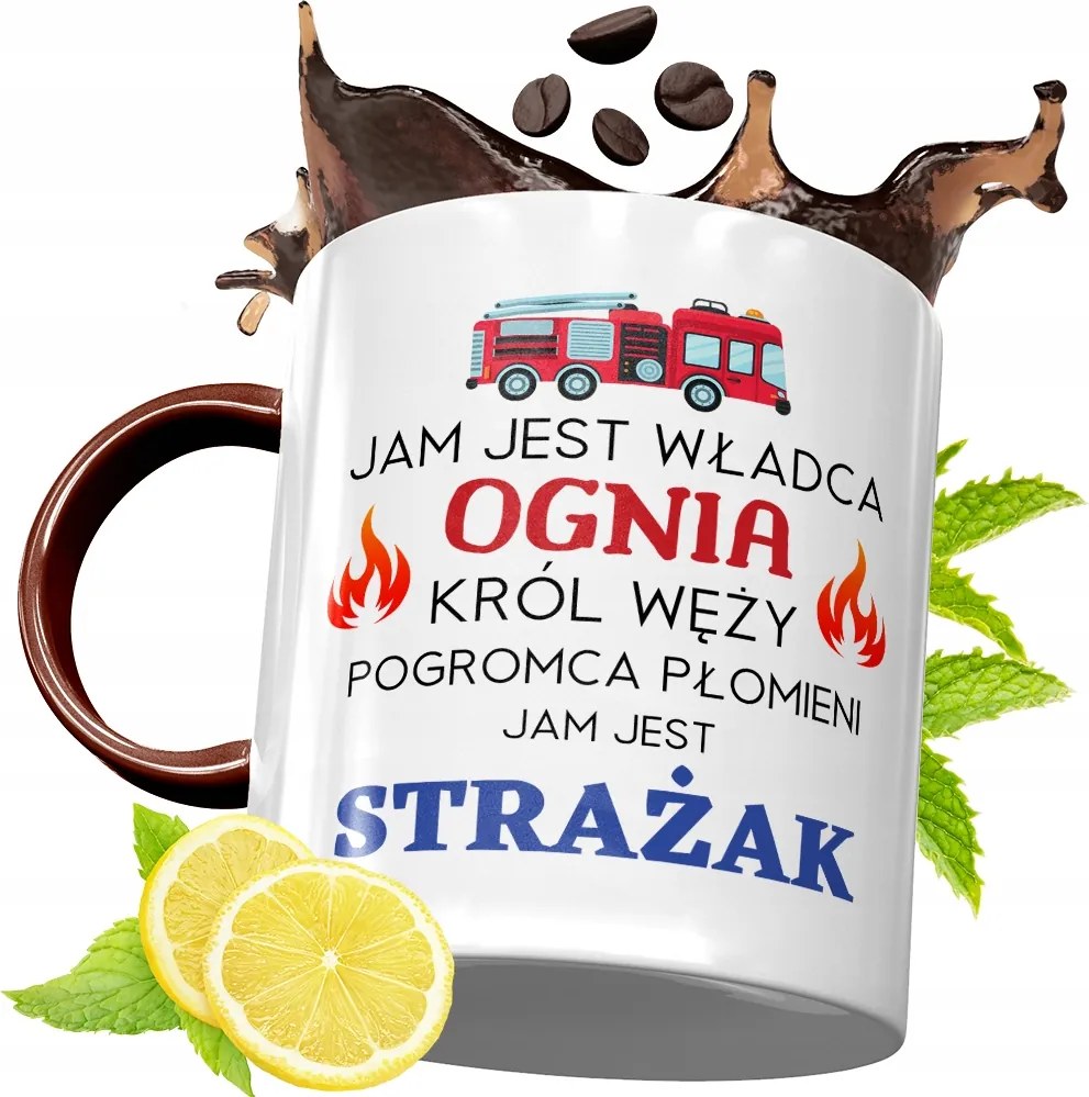 Bordó Bögre Tűzoltónak Születésnapi Ajándék fényképes nyomattal