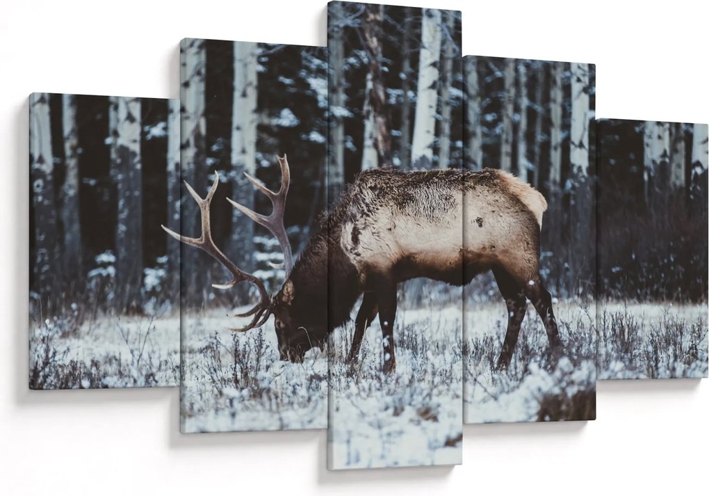 Kép - szarvas télen (150x105 cm)