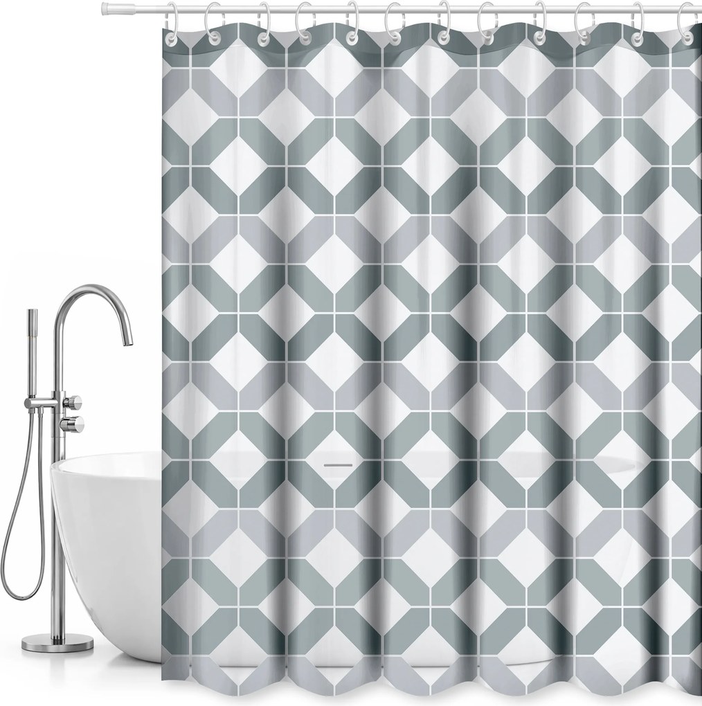 Zuhanyfüggöny Fürdőkádhoz Zuhanykabin Függöny 180 x 180 cm