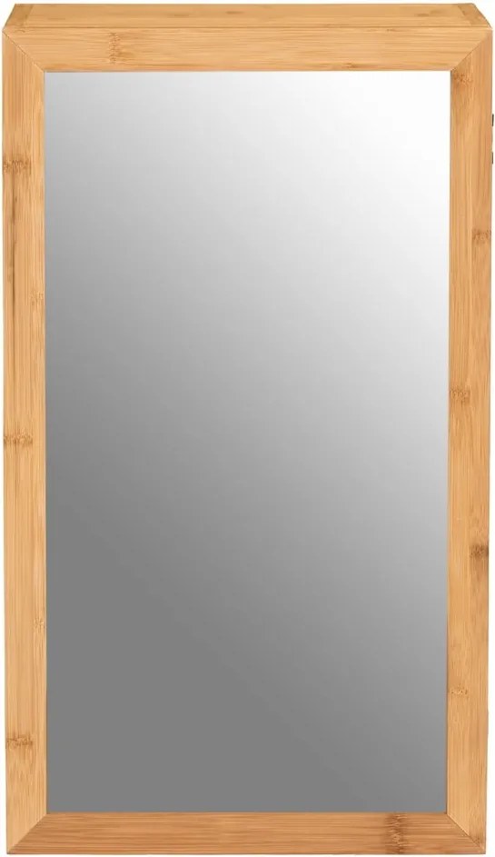 Bambusa fürdőszobai szekrény tükörrel - Wenko