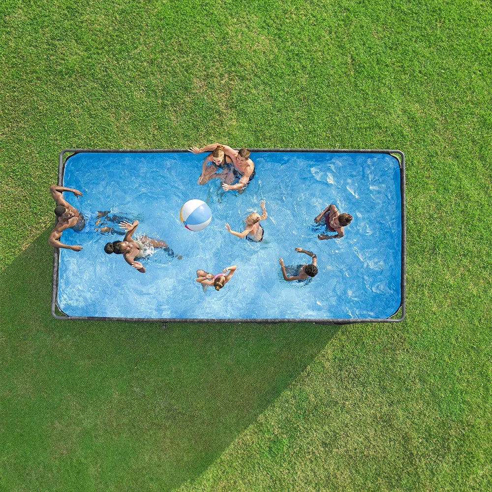 Bestway Malaga szögletes fémvázas APX 365 medence szett 549 x 274 x 132 cm