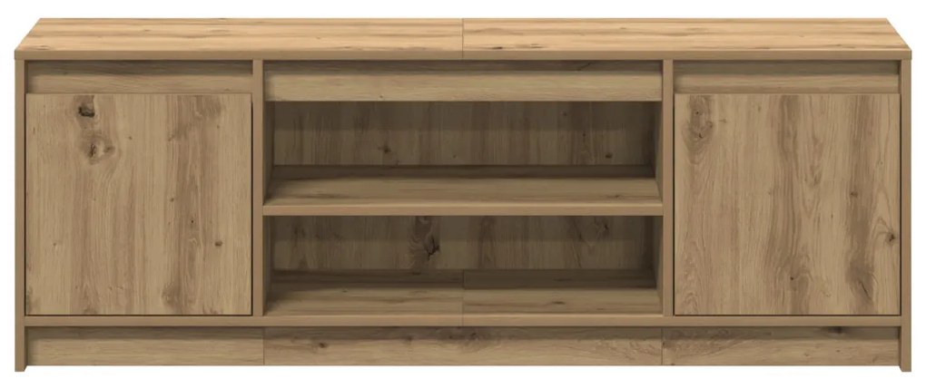 TV Szekrény LED világítással Artisan Tölgy 139,5x34x50 cm, Műszakilag Készült Fából
