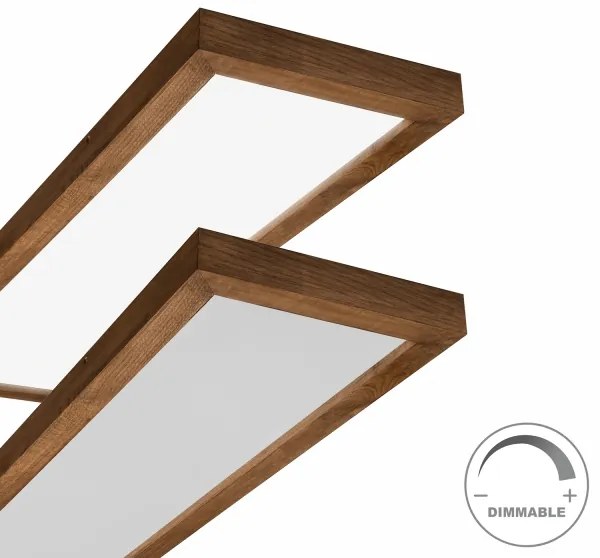 Brilagi-LED Dimmelhető lámpa WOODY FRAME LED/50W/230V tölgy 120x30 cm IP44 + távirányító