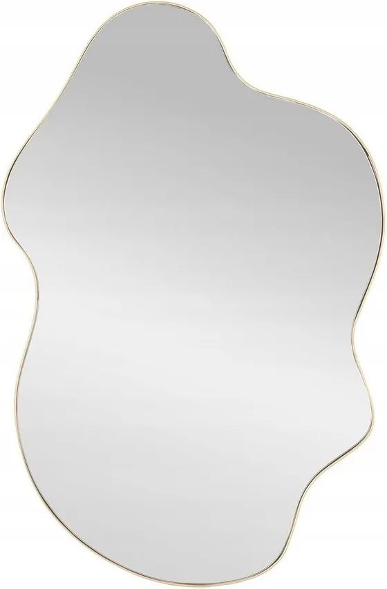 Falra akasztható tükör előszobába nappali fésülködőasztal arany keretben Essent