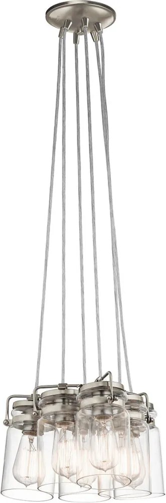 Kichler BRINLEY KL-BRINLEY6-NI Függőlámpa 6x60W/E27