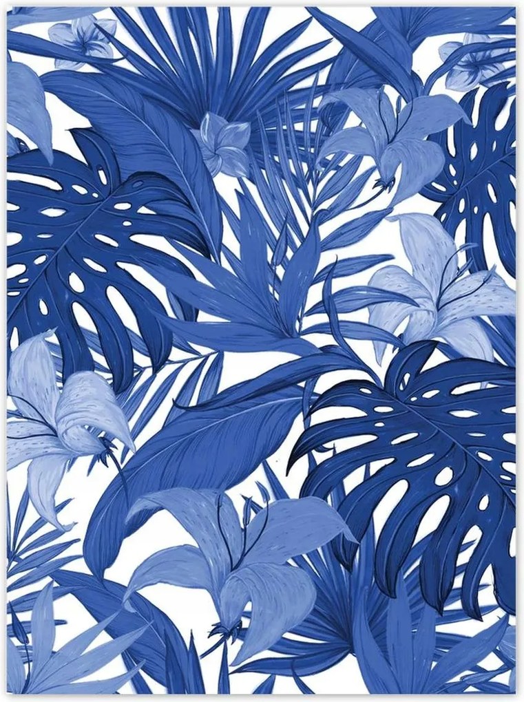 Poszterek 100x135 Classic Blue Monstera