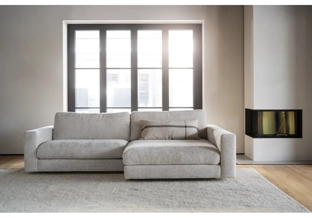 Krémszínű sarokkanapé (jobb oldali) Duncan - Rowico