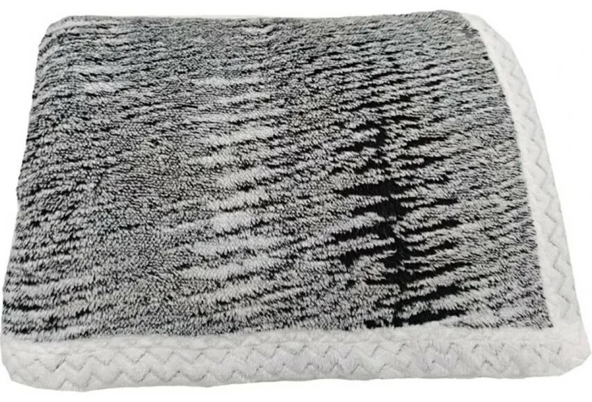 Bárány takaró Mramor fekete, 150 x 200 cm