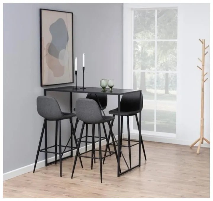 Wilma világosszürke bárszék fém lábszerkezettel - Actona