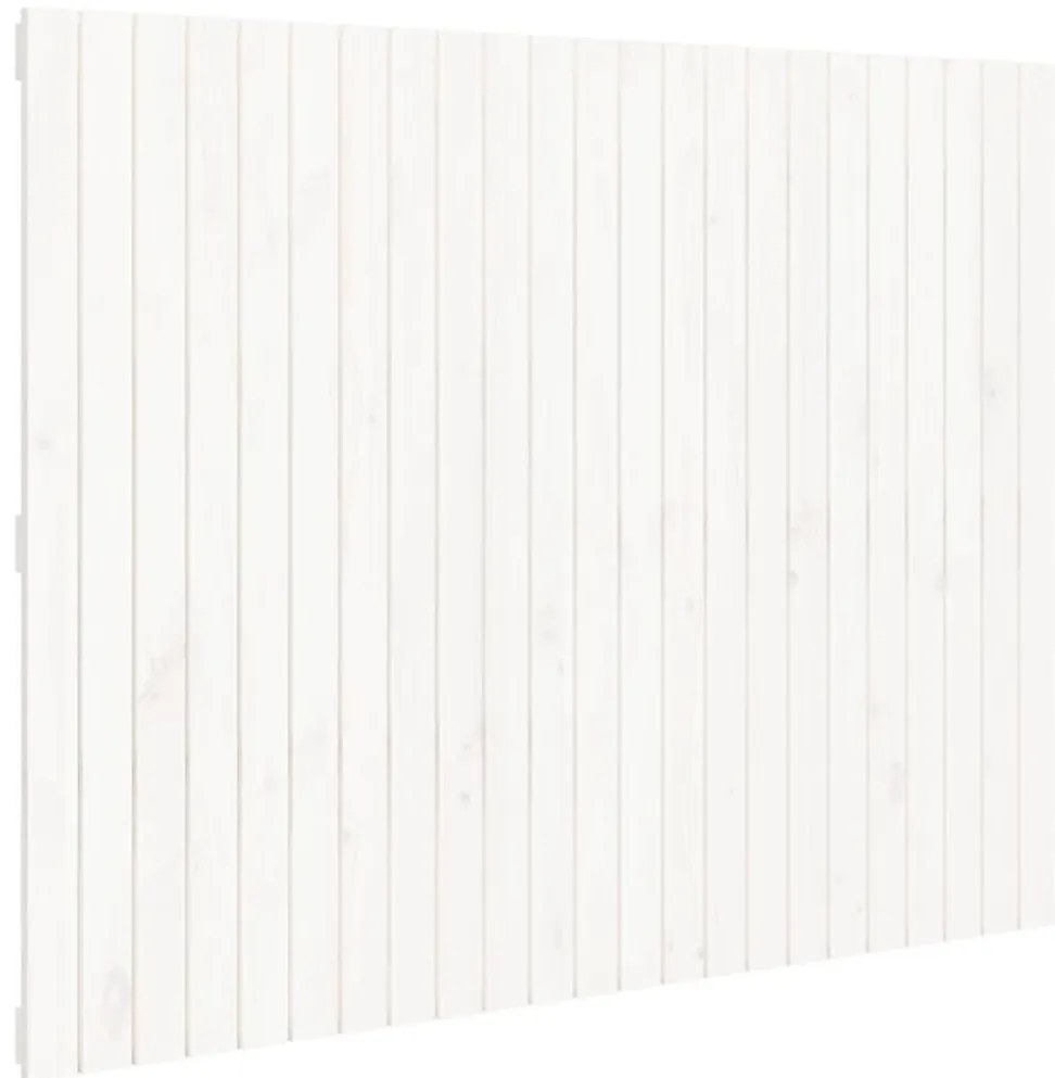 fehér tömör fenyőfa fali fejtámla 146,5x3x110 cm