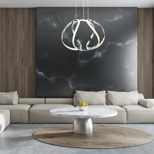 LED Csillár zsinóron GLOBE 1xLED/50W/230V