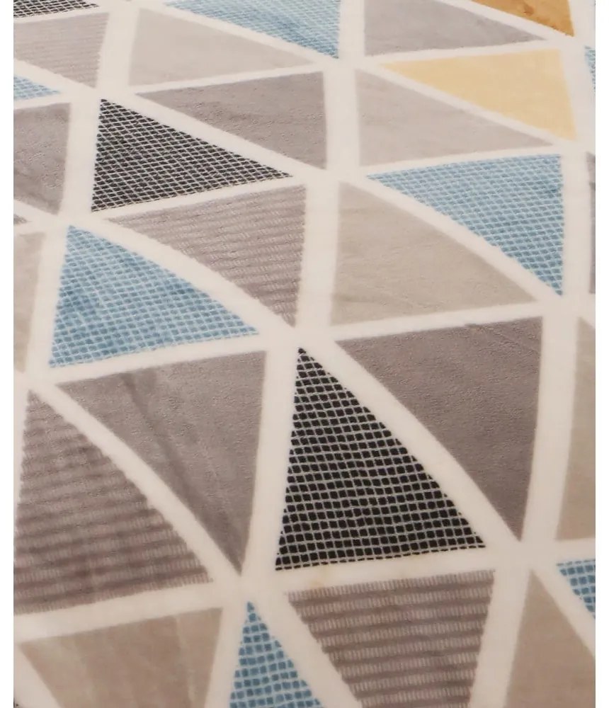 Szürke egyszemélyes mikroplüss ágyneműhuzat 140x200 cm Triangulo – My House
