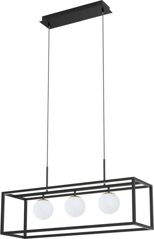 ZUMA LINE MD3115-3-3BT PIRO Modern Függesztett Lámpa Fekete G9, LED IP20