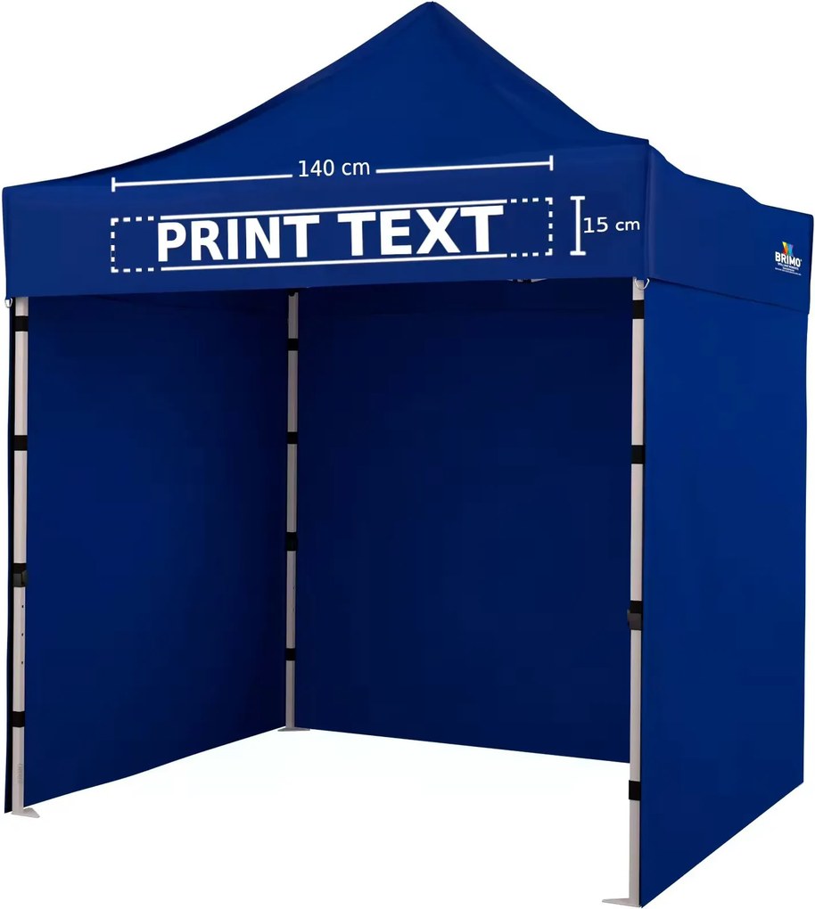 Összecsukható pavilon saját reklámnyomással, SUPER modell - 3x3 - Kék