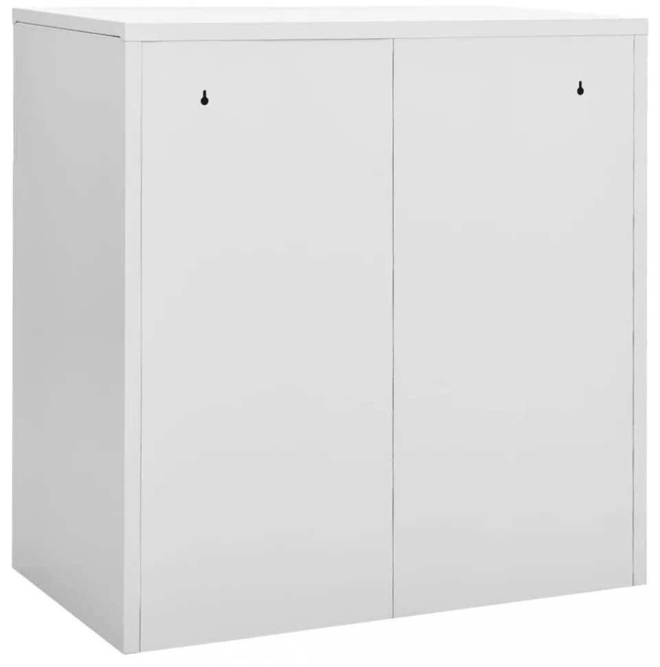 5 db világosszürke acél zárható szekrény 90 x 45 x 92,5 cm