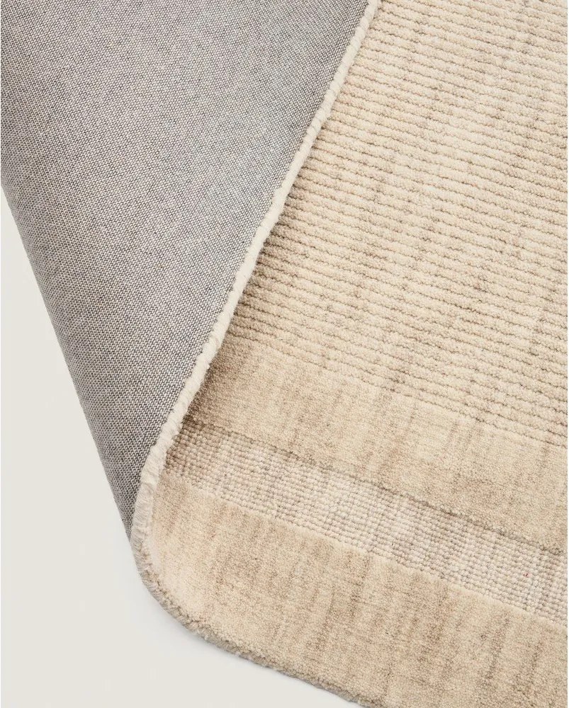 Krémszínű kézi szövésű gyapjú szőnyeg 160x230 cm Dalena – Kave Home