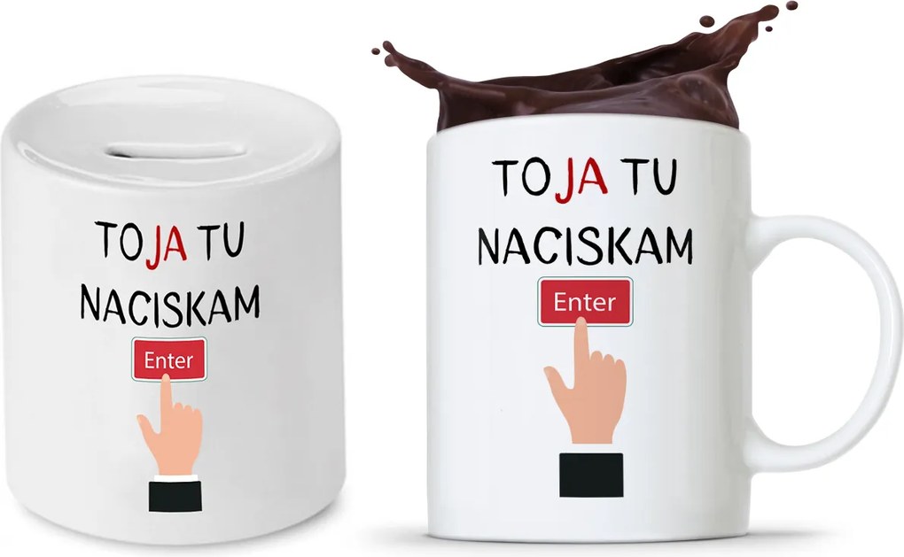 Informatikai Készlet Ajándék Bögre Persely fényképes nyomtatással