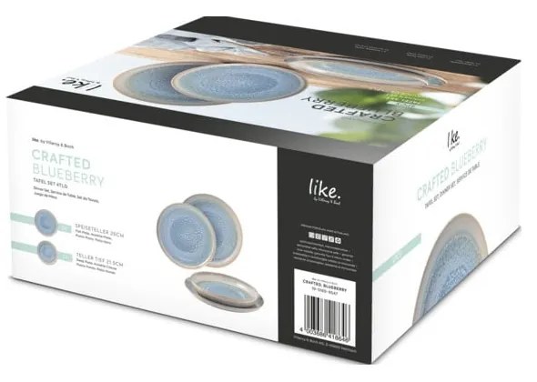 Like Crafted 4 db-os türkiz porcelán tányér készlet - Villeroy & Boch