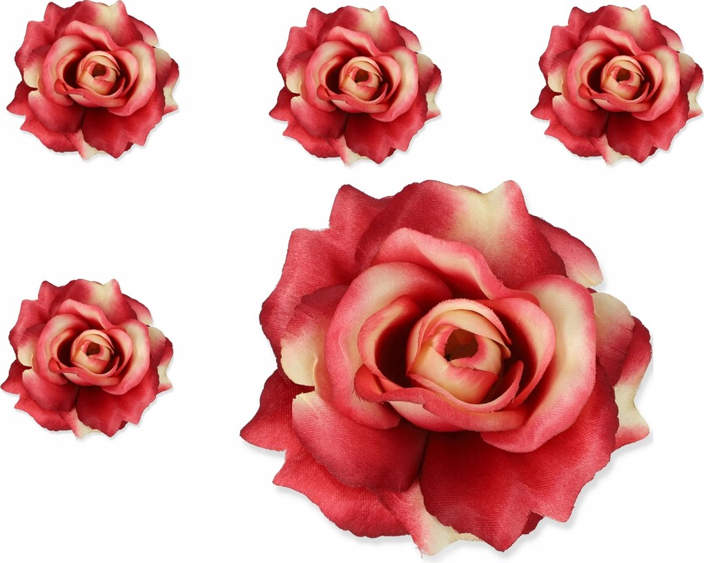 5x Sonia Virág mesterséges nádfej rózsa csokor mesterséges