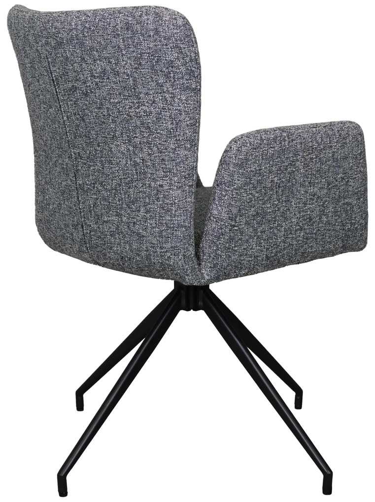 MAZZONI EXPORT SARETTA Szürkéskék (Java 48 szövet) - MODERN KÁRPITOZOTT FORGÓSZÉK NAPPALIBA/ÉTKEZŐBE/LOFT IRODÁBA