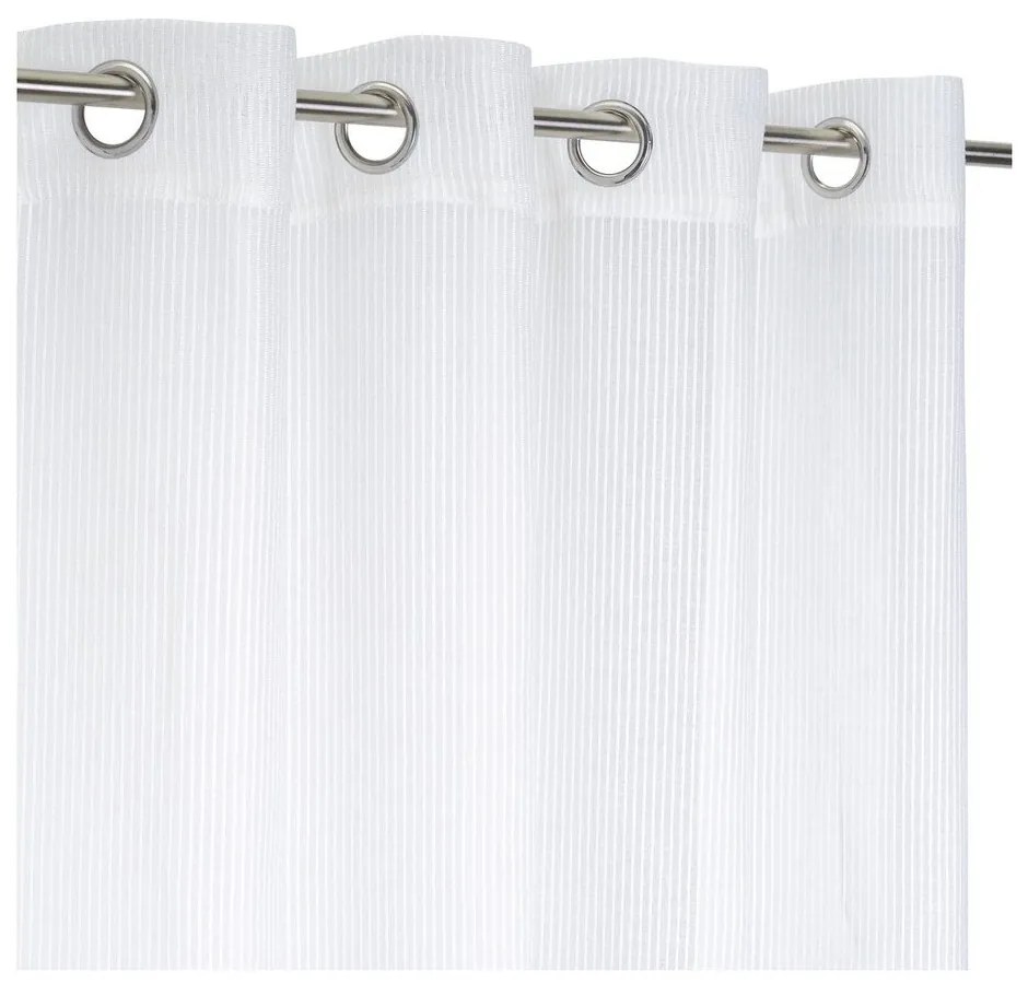 Fehér lenkeverék fényáteresztő függöny 140x260 cm Fifties – Casa Selección