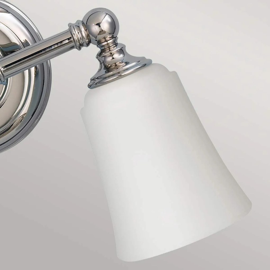 Feiss glamour klasszikus tükör világítás huguenot lake fehér króm elsfe-hugolake2bath IP44