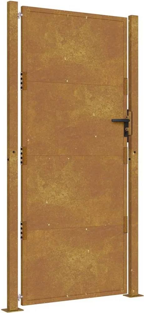 vidaXL Corten acél kerti kapu 100x200 cm