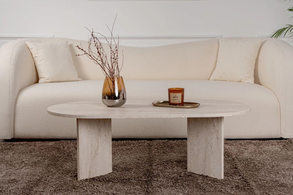 Dohányzóasztal Sable - Travertine