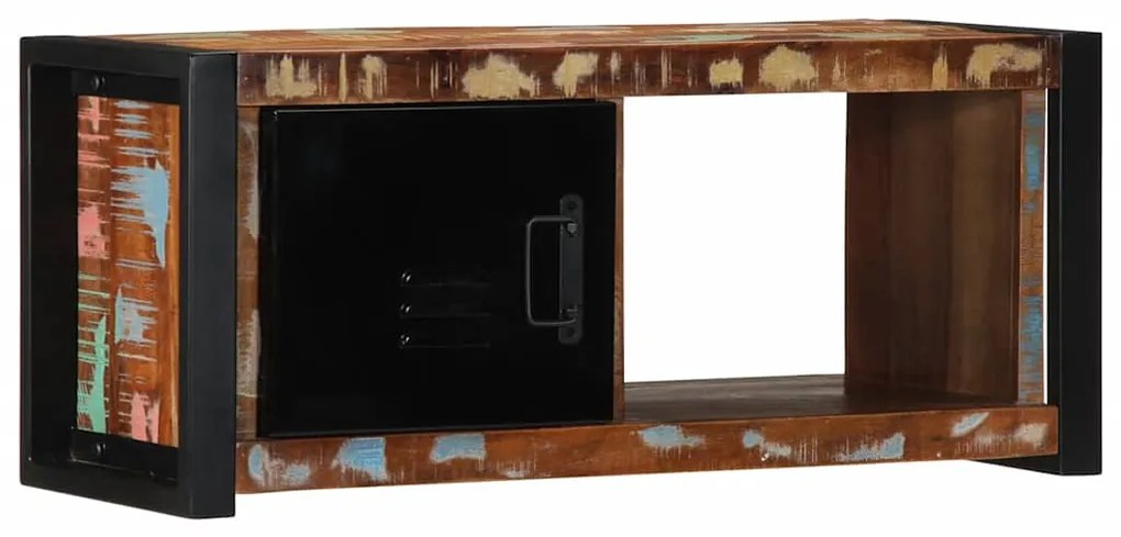 TV szekrény 80x30x35 cm tömörfa, újrahasznosított fa