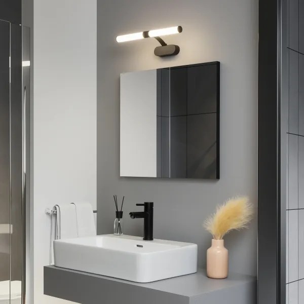 Brilagi - LED fürdőszobai tükörvilágítás TUBEO LED/6W/230V 40 cm IP44 fekete