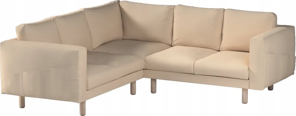 Dekoria Norsborg 4 személyes sarokkanapé huzat Ikea barna