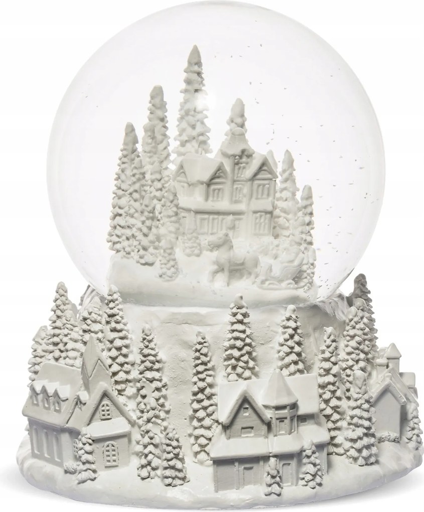 Karácsonyi zenedoboz Téli üveggömb Karácsonyi dekoráció