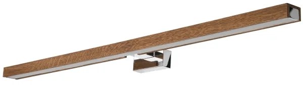Brilagi-LED Fürdőszobai tükörmegvilágítás WOODY MIRROR LED/15W/230V IP44 tölgy/króm