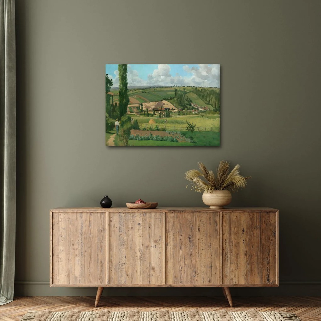 Kép - Camille Pissarro, Landscape at Les Pâtis, Pontoise, reprodukciók (70x50 cm)