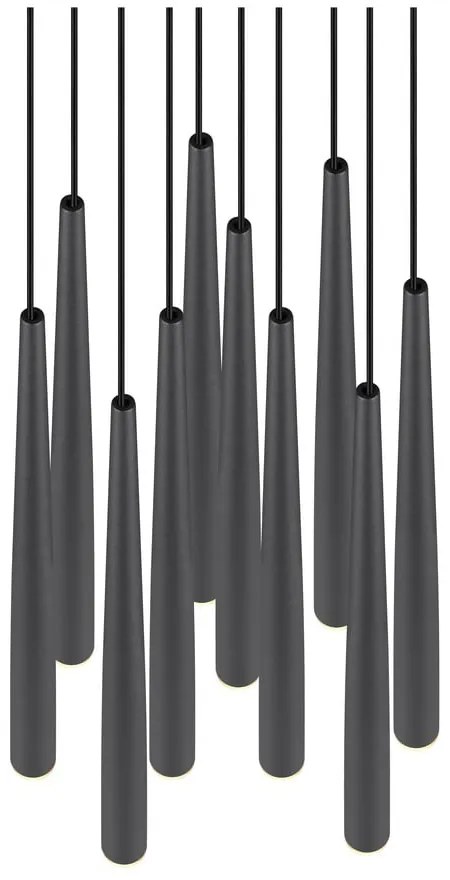 Fekete LED függőlámpa ø 30 cm Cala – Trio Select