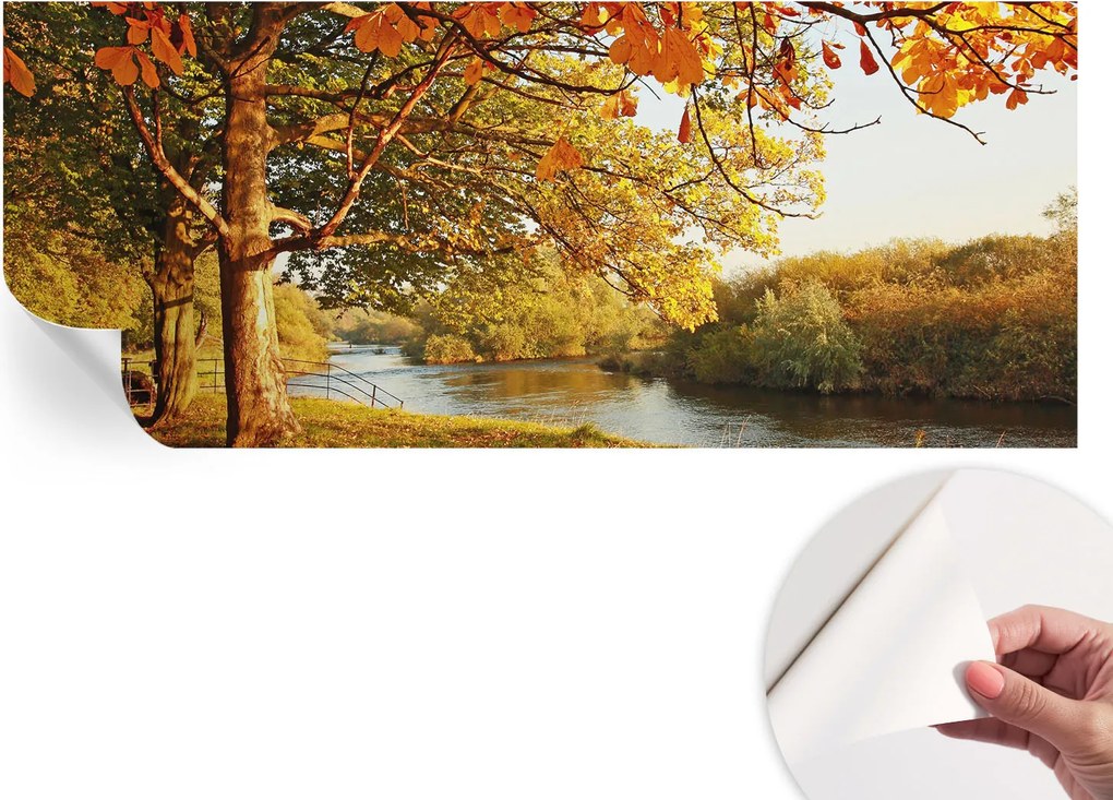 Öntapadós fotótapéta Divatos Őszi tengerpart 250x104 cm