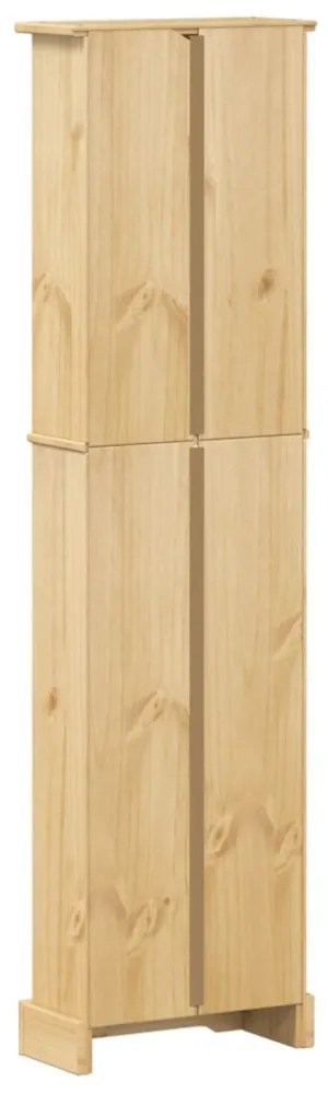 Corona tömör fenyőfa könyvszekrény 46 x 20 x 170 cm