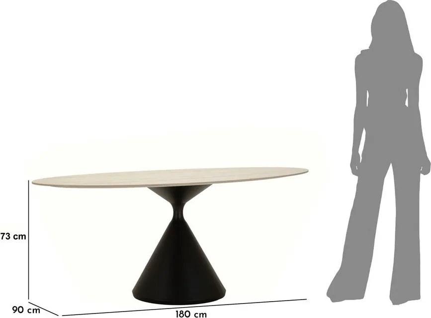 Étkezőasztal 90x180 cm Space – Mauro Ferretti
