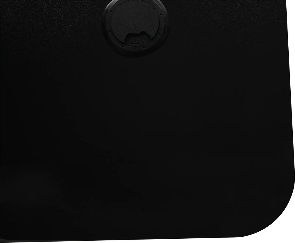 Gamer asztal/számítógépasztal, fekete/piros, MACKENZIE 140cm