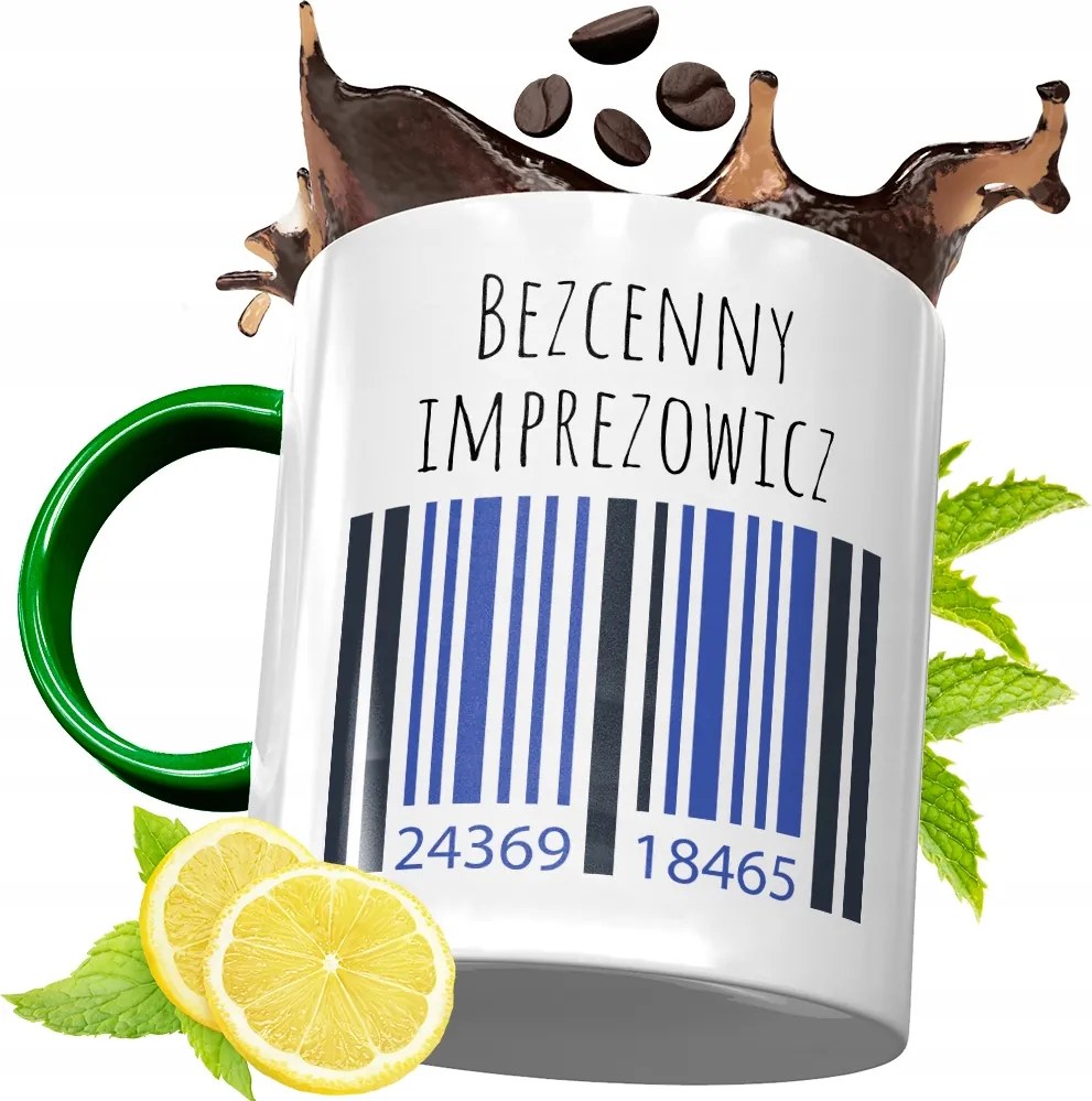 Zöld Bögre Party Ajándék Születésnapra, fényképes nyomattal