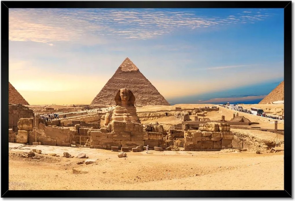 Poszterek keretben 60x40 Panoráma a piramisokra