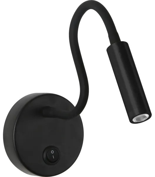 Brilagi - LED Rugalmas fali lámpa MAYA LED/3W/230V 4000K fekete