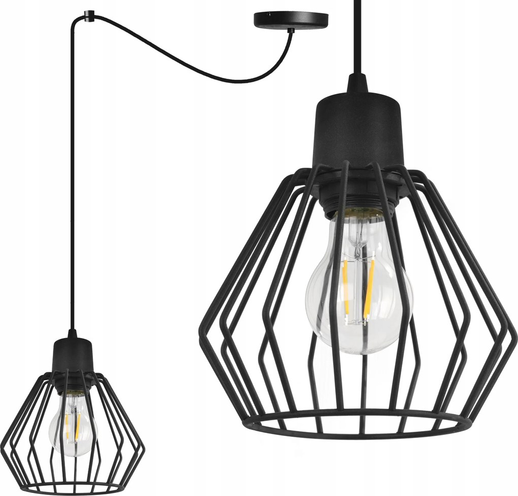 Mennyezeti Lámpa Lógó Csillár Egyetlen Pók Drót Led Lámpabúra