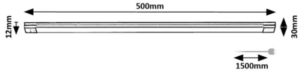 Rabalux 78026 - HANSON LED 8W 230V 3000K szenzoros aláépíthető lámpa