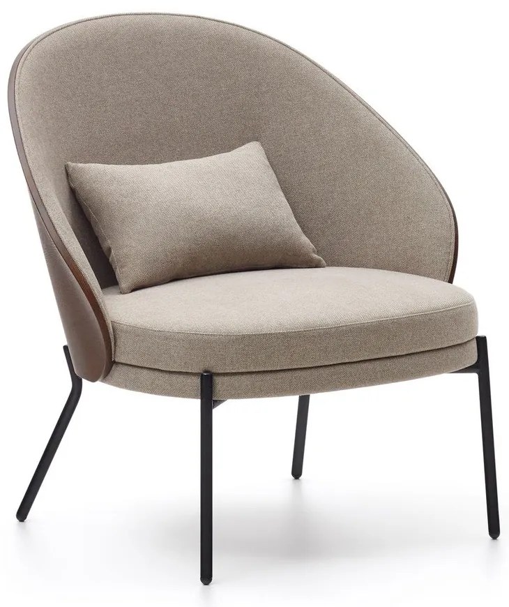 Világosbarna fotel Eamy – Kave Home