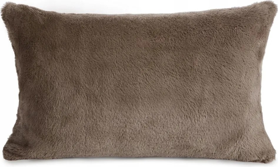 Dekoratív párnahuzat Nina 30x50 Eurofirany bézs szőrme és bolyhos