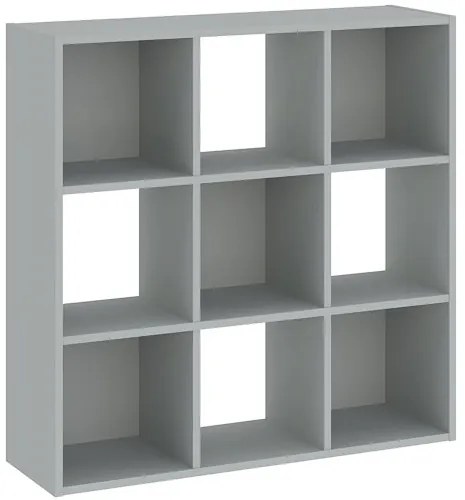 Könyvespolc 9 Rekeszes Szürke Színben CATCHY 91 cm
