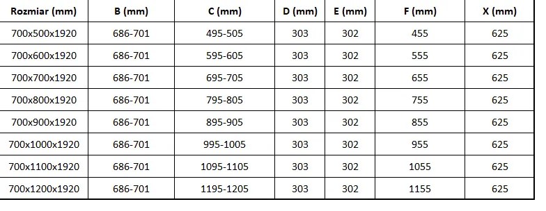 Mexen Lima zuhanykabin 70x120cm, 6mm üveg, króm profil-szürke üveg, 856-070-120-01-40